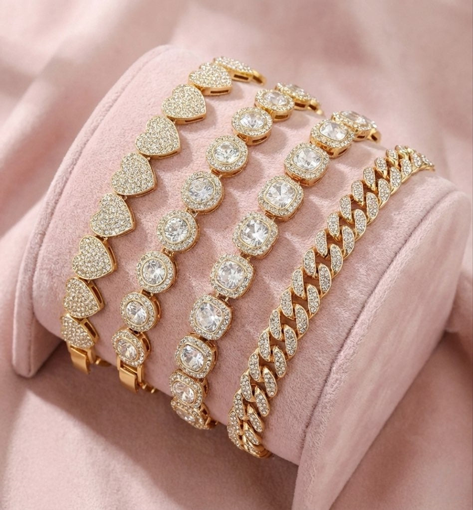 Pack Bracelets zircon 3+1 offert