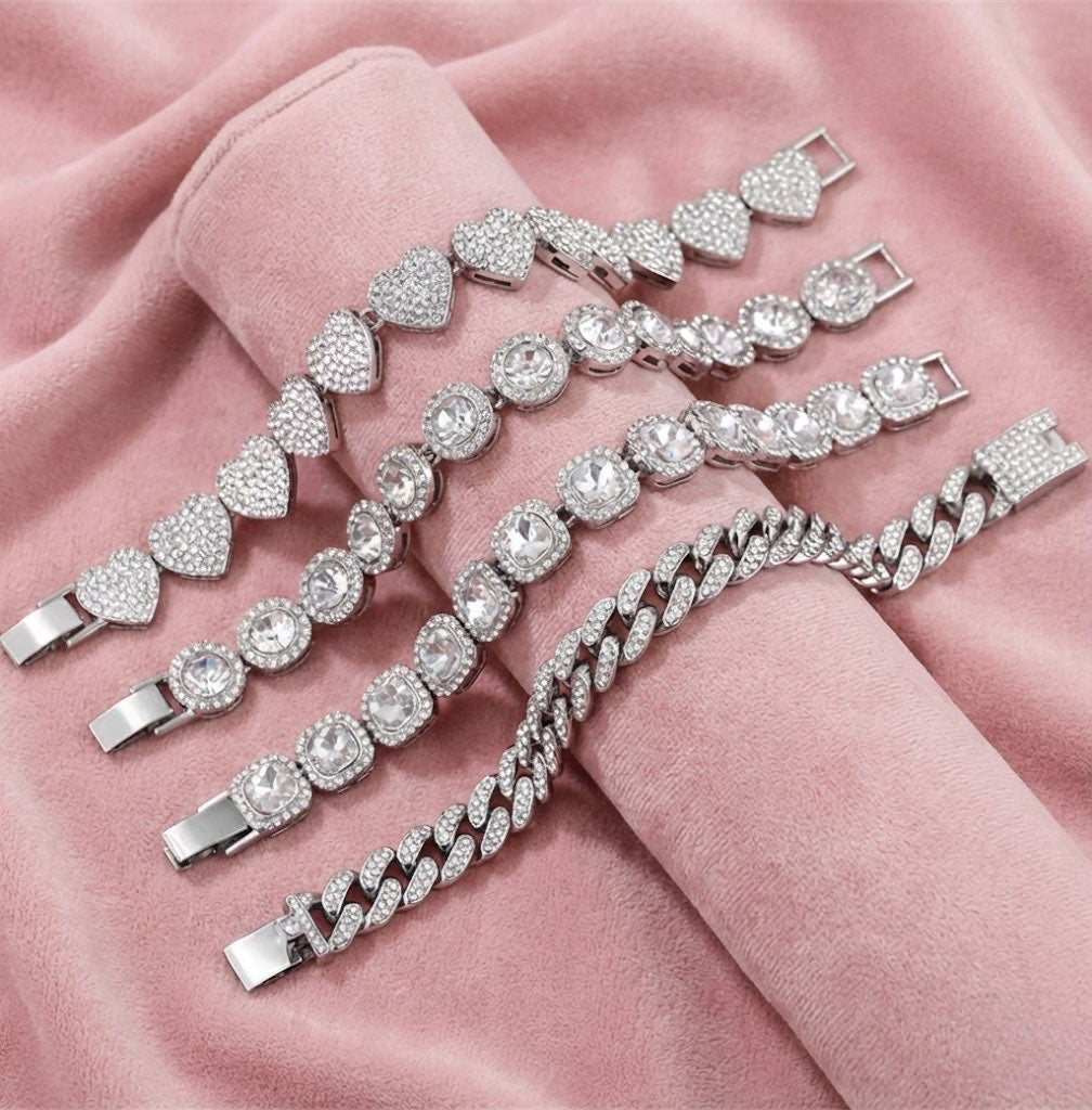 Pack Bracelets zircon 3+1 offert